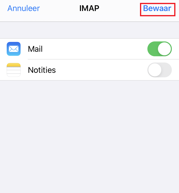 Email instellen: Apple iPhone / iPad iOS 11/12 8