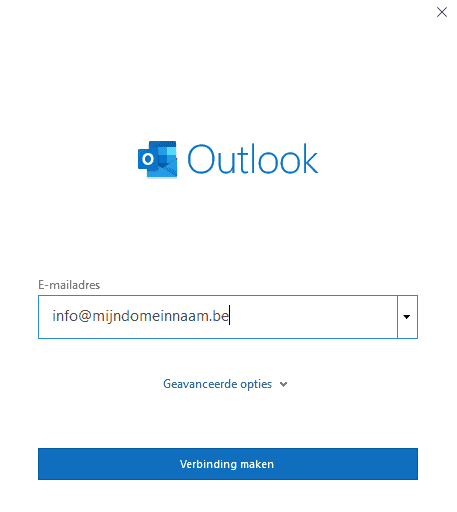 E-mail instellen: Microsoft Outlook 2016 / 2019 2